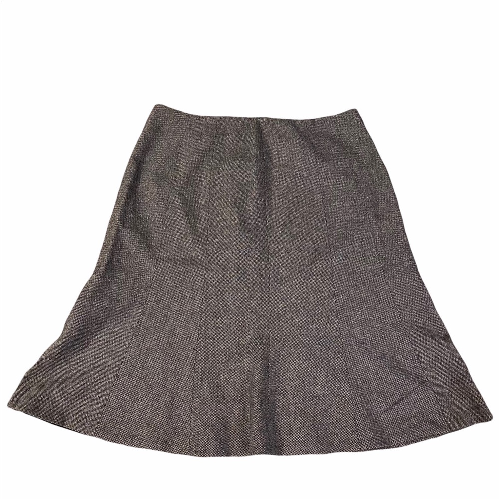 Calvin Klein fit n flare gray wool skirt size 8, NWT